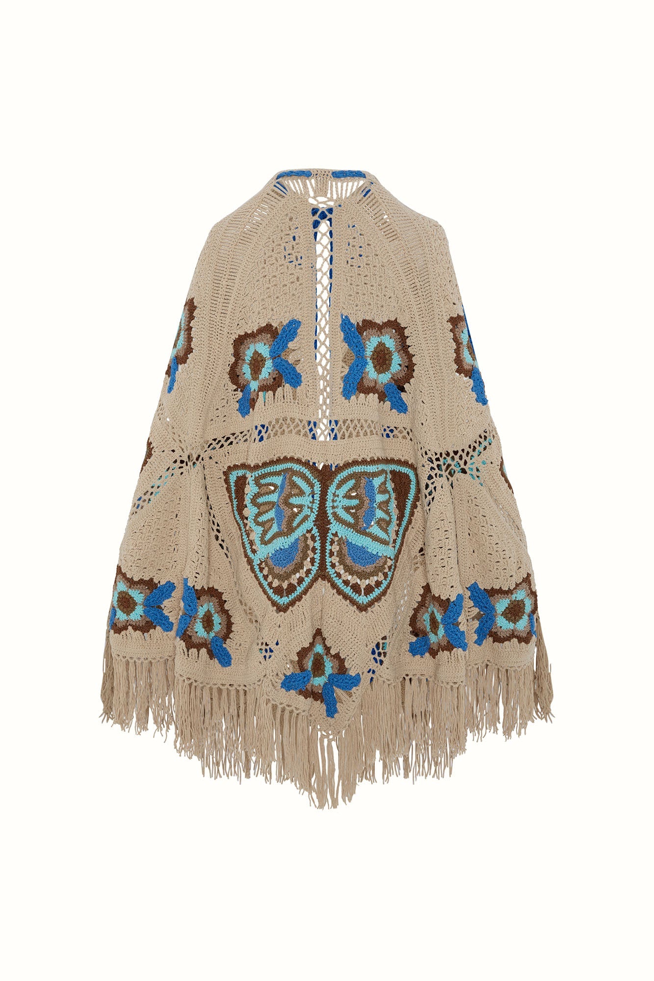 Open Wings Knitted Butterfly Cape