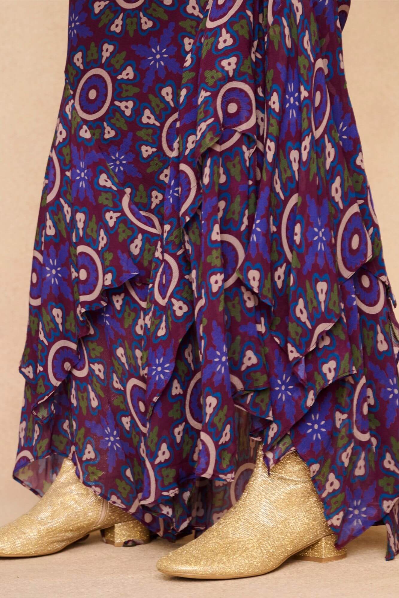Rhiannon Medallion Maxi Skirt – Purple