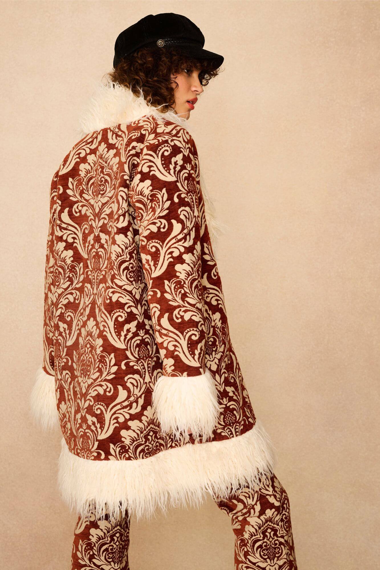 Troubadour Tapestry Penny Lane Coat – Red