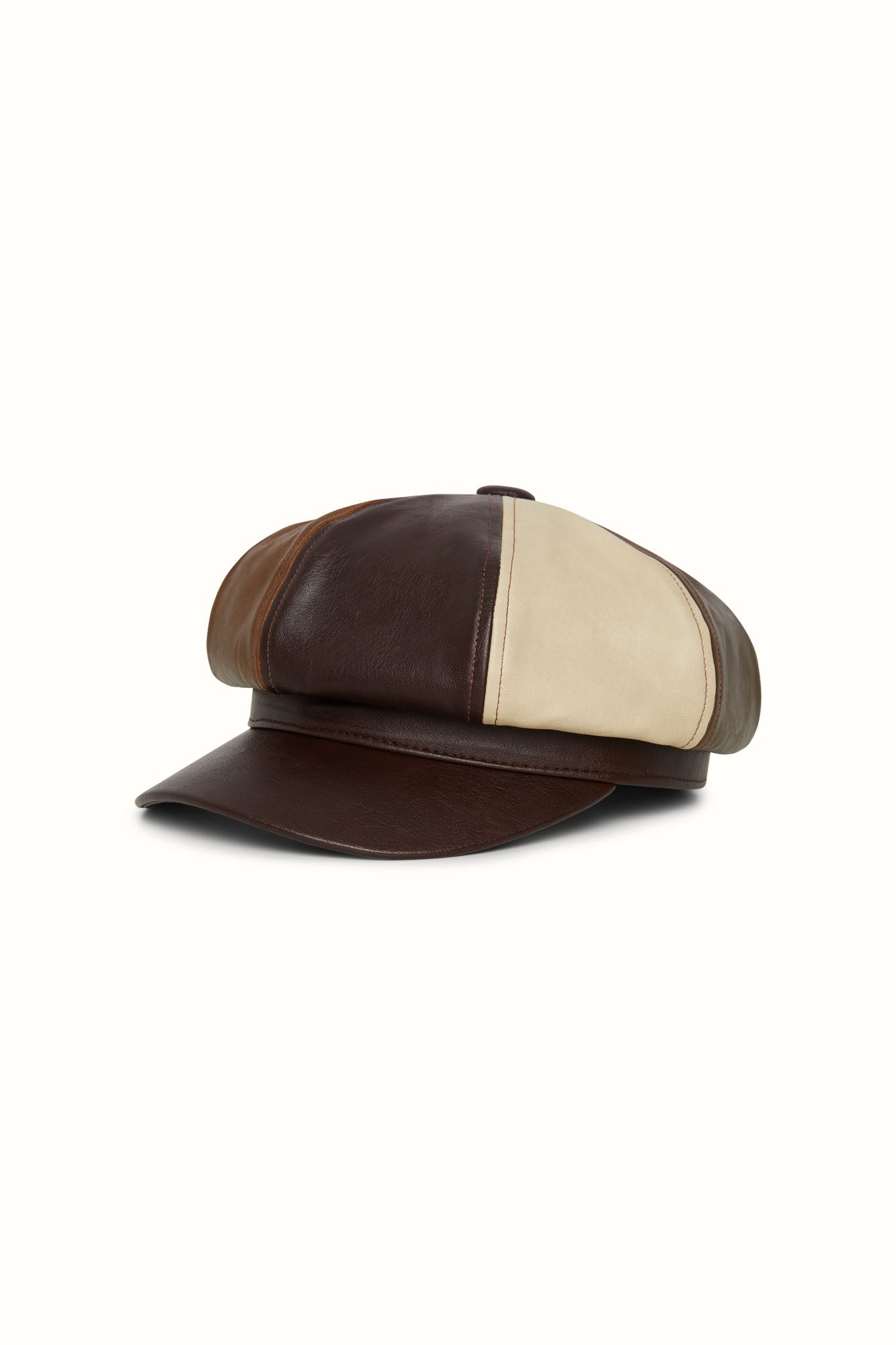 Carousel Panelled Baker Hat – Brown