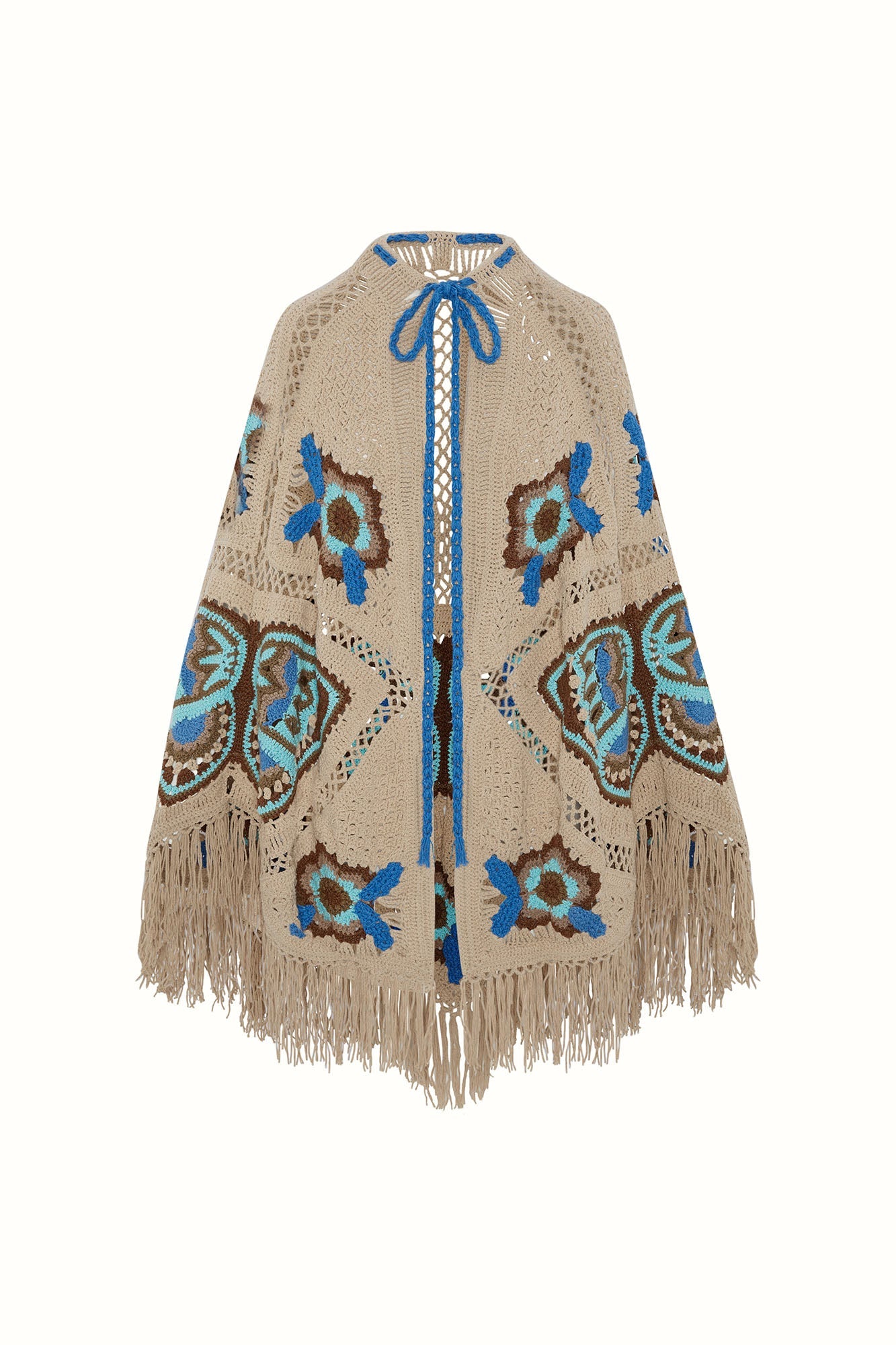 Open Wings Knitted Butterfly Cape