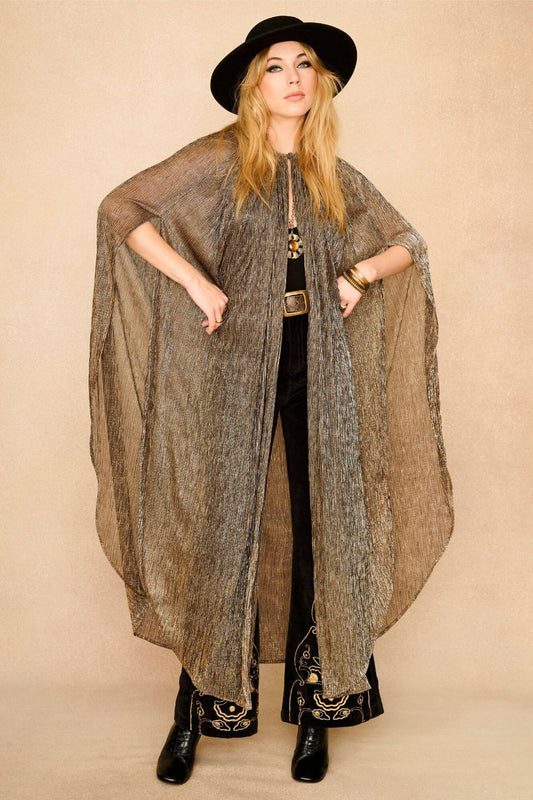 Golden Hour Metallic Cape