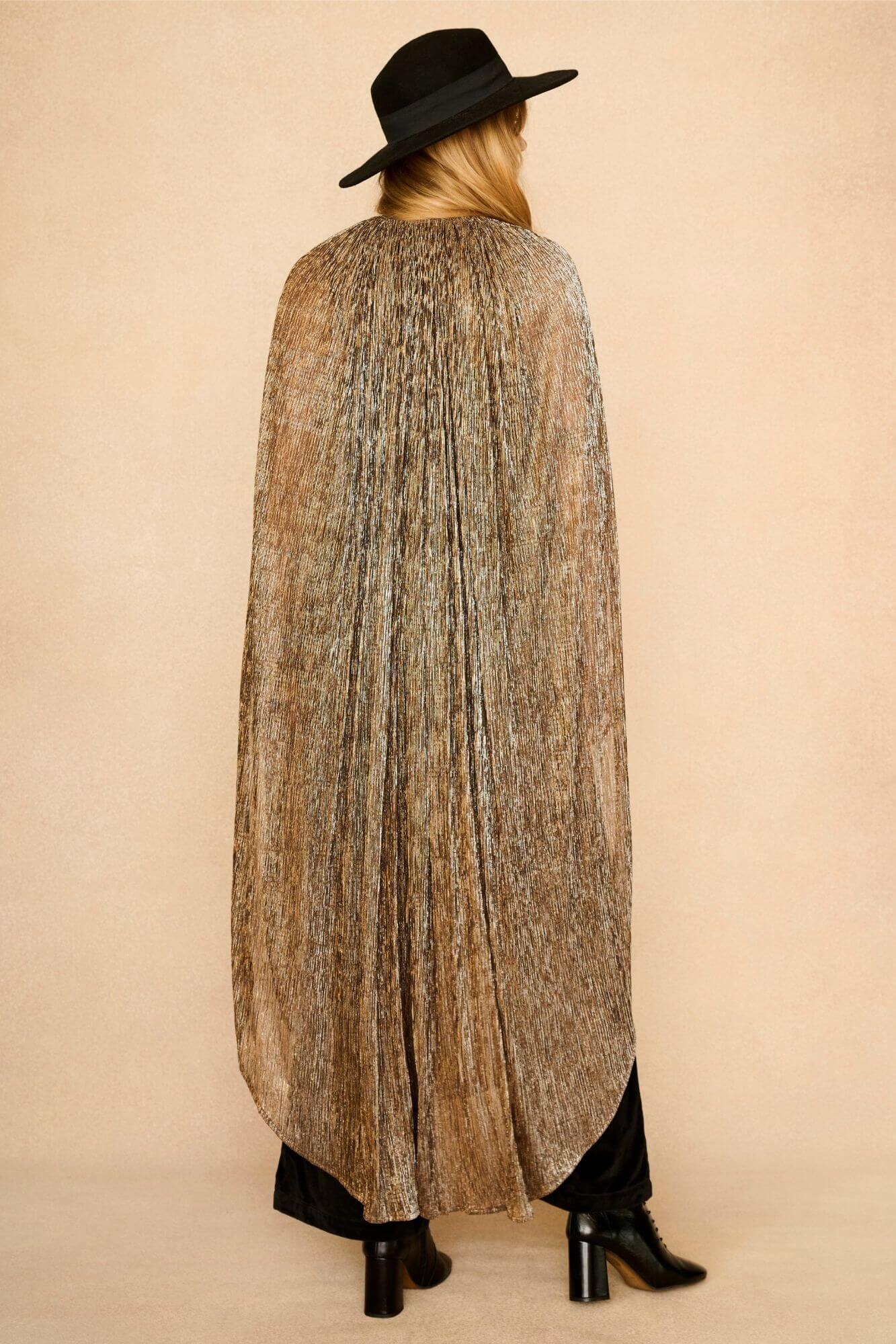 Golden Hour Metallic Cape