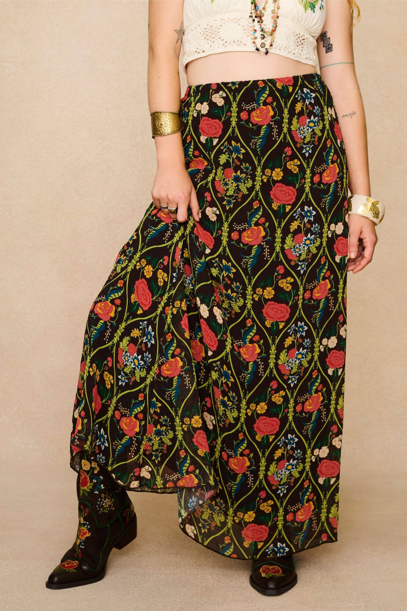 Mabel Maxi Skirt – Floral