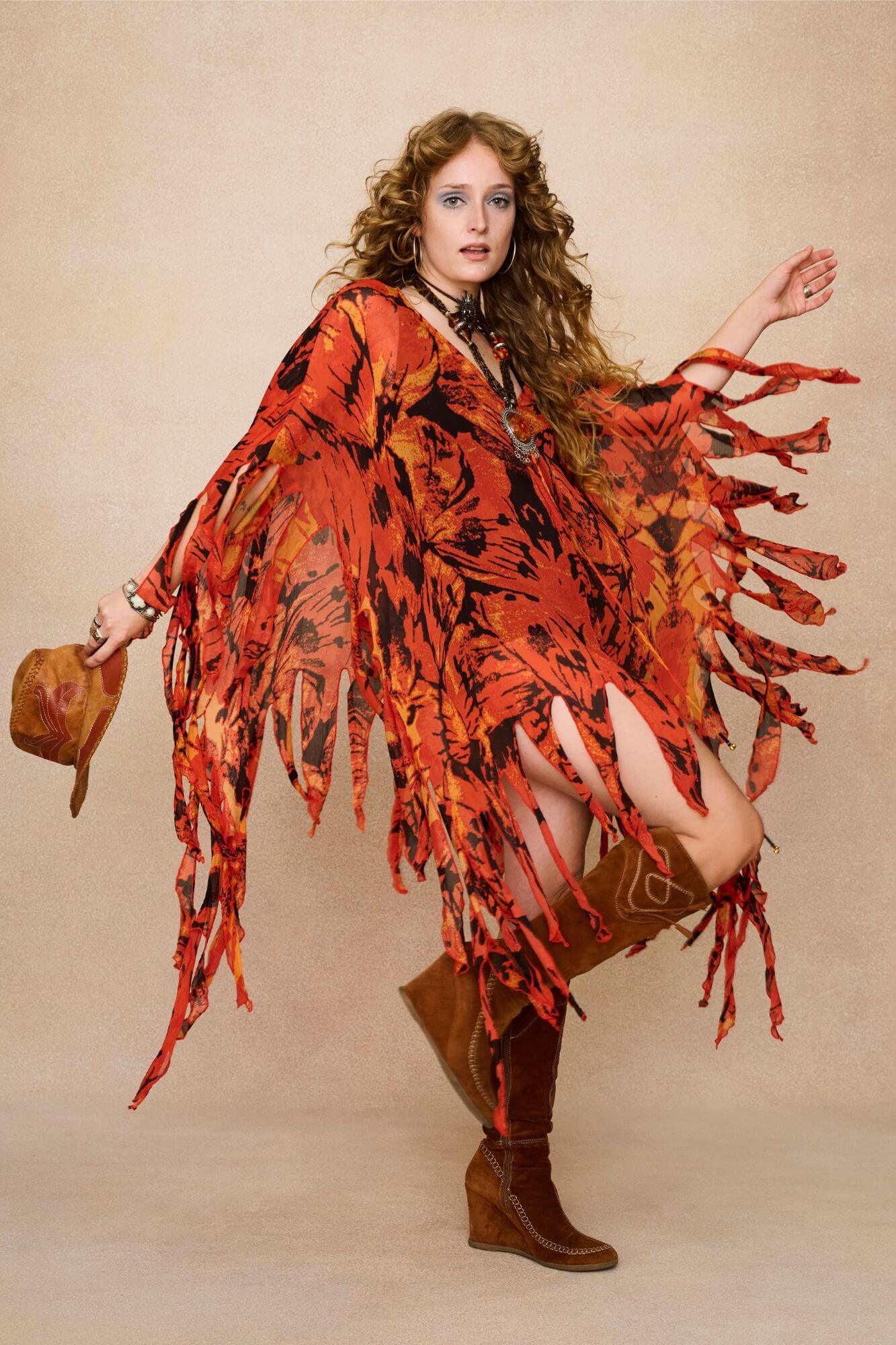 Papillion Sheer Lace Up Cape