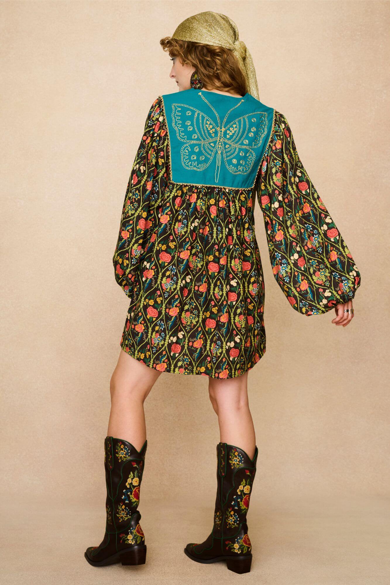 Some Kind of Magic Embroidered Mini Dress