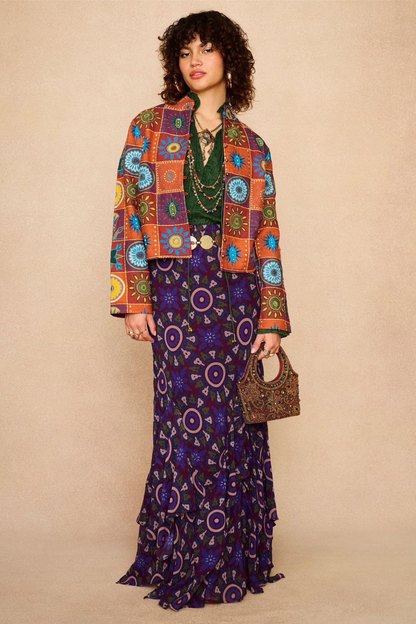 Sunshine of Your Love Embroidered Patchwork Jacket