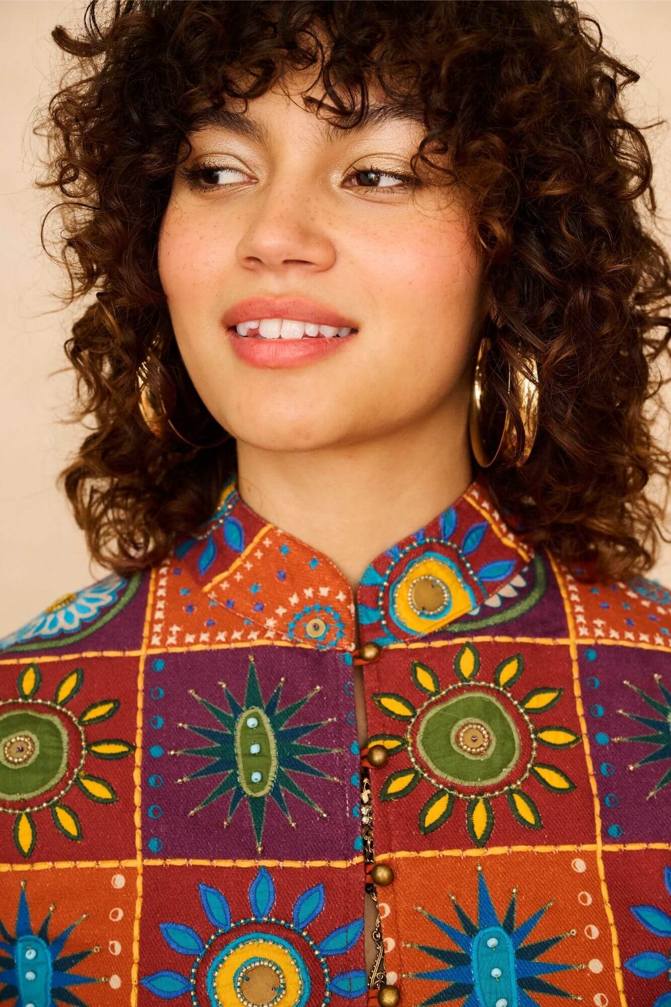 Sunshine of Your Love Embroidered Patchwork Jacket