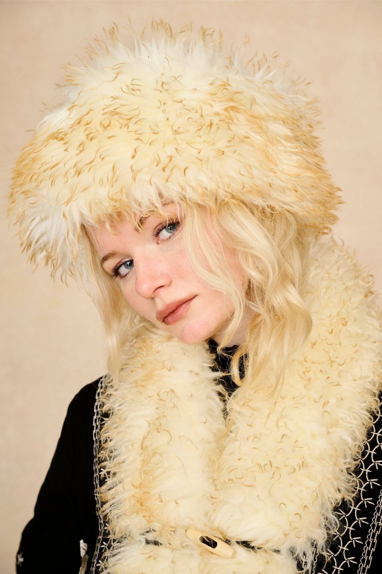 Bianca Faux Fur Hat – White