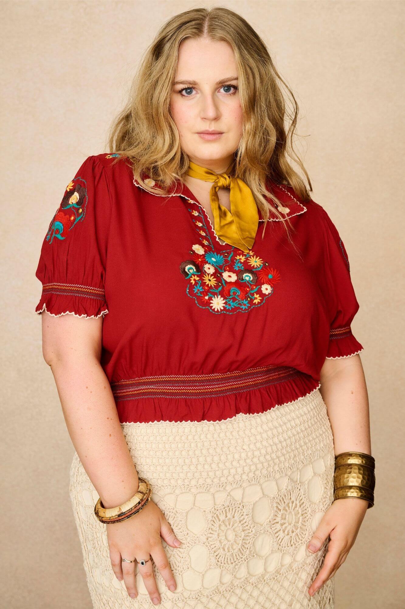 Rosalie Red Penny Lane Blouse – Floral