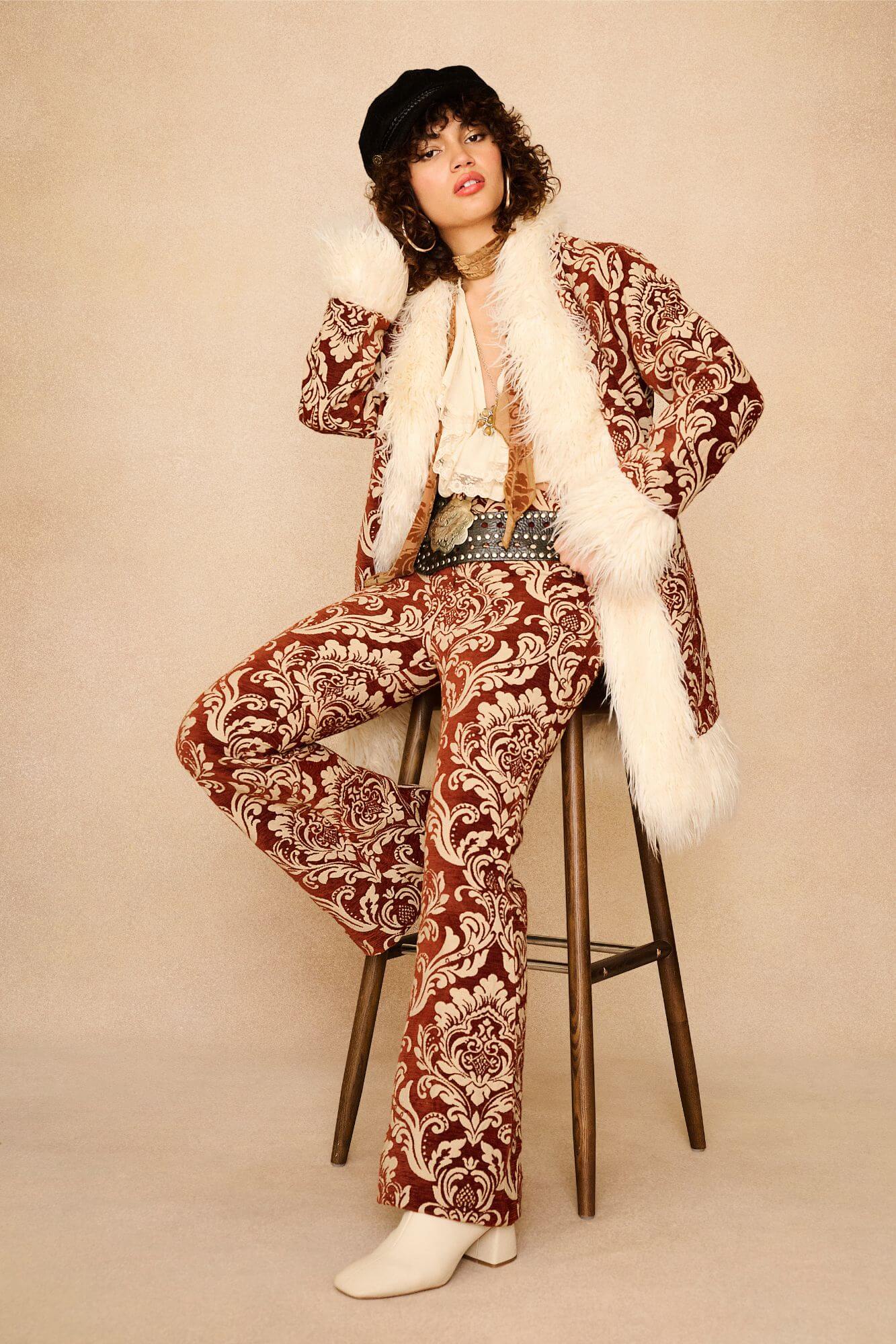 Troubadour Tapestry Trousers – Red