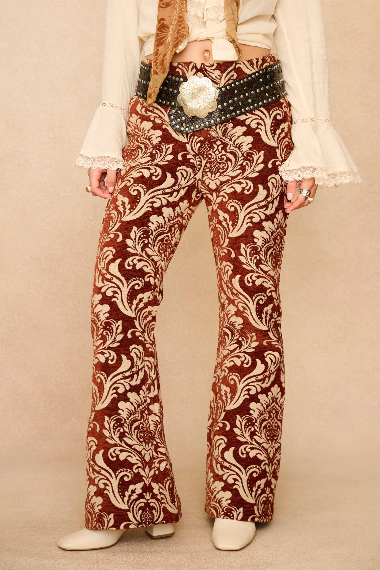 Troubadour Tapestry Trousers – Red