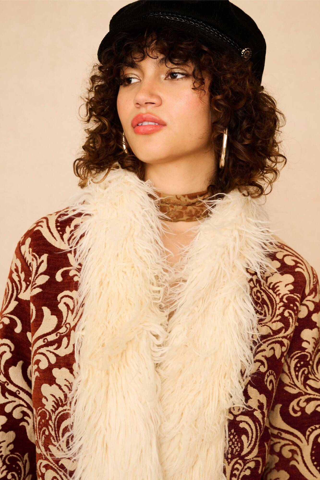 Troubadour Tapestry Penny Lane Coat – Red